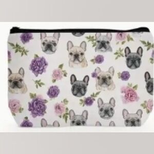 Samson's Friends Floral French Bulldog Print Canvas Bag